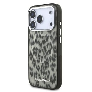 Karl Lagerfeld IML Leopard MagSafe Case for iPhone 17 Pro / brown (KLHMP17LHDLEOICW)