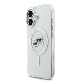 Karl Lagerfeld IML K&CH Heads Metal Frame MagSafe Case for iPhone 17 / transparent (KLHMP17SHLSKCH)
