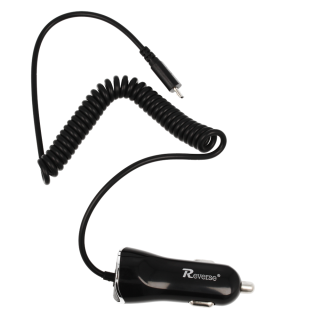 Reverse CC-21 Universal 2.1A Micro USB Cable 1.2m Car Charger For GPS / Mobile Phone / Tablet (CC-21)