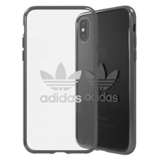 Adidas Clear Case Silicone Case for Apple iPhone X / XS Transparent - Black (EU Blister) (AD-OCC-IPHXXS-TRBK)