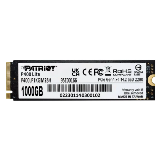 Patriot P400LP1KGM28H SSD Disk 1TB / M.2 / PCI Express 4.0 / NVMe (P400LP1KGM28H)