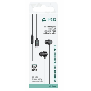 iPeax Wired Earphones USB-C (90010135)