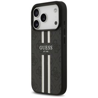 Guess 4G Printed Stripes MagSafe Case for Apple iPhone 17 Pro (GUHMP17LP4RPSK)