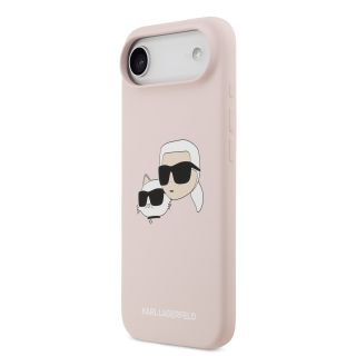 Karl Lagerfeld Liquid Silicone Double Heads MagSafe Case for Apple iPhone 17 Air (KLHMP17MSKCHPPLP)