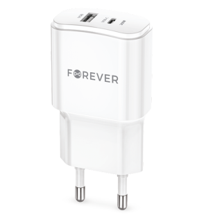 Forever TC-01-20AC Charger PD / QC / USB-C / 1USB / 20W (TC-01-20AC)