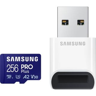 Samsung PRO Plus Memory card micro SDXC / 256GB / U3 / A2 / V30 + Card reader (MB-MD256SB/WW)