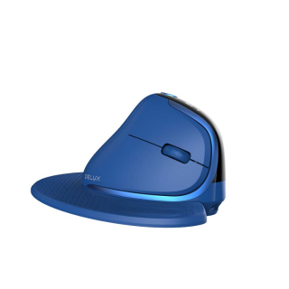Delux M618XSD Ergonomic RGB Wireless Mouse (M618XSD-BL)