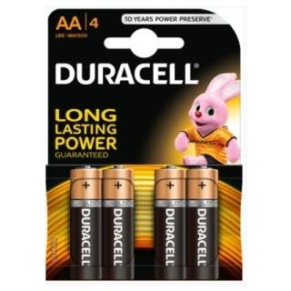 Duracell AA MN1500 Alkaline LR6 1.5V Batteries 4pcs (MN1500/4)