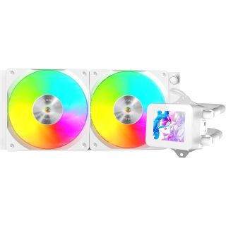 Mars Gaming MLVISION240W Liquid Cooling System with 360º LCD / TDP up to 500W (MLVISION240W)
