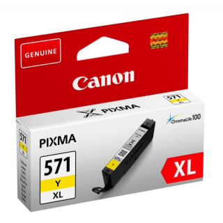 Canon CLI-571Y XL Ink Cartridge Yellow 14ml (0334C001)