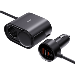 Baseus High Efficiency 1for2 Car Charger 30W (C00455300121-00)