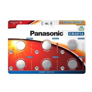 Panasonic Litium Power Value Pack CR2016 EL / 3V (6pcs) (CR-2016EL/6BP)