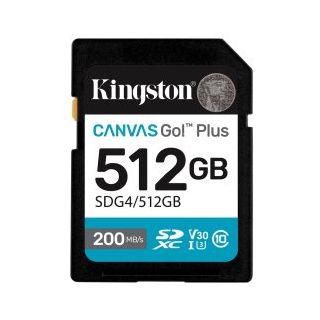 Kingston Canvas Go Plus Gen4 SDXC Memory Card 512GB (SDG4/512GB)