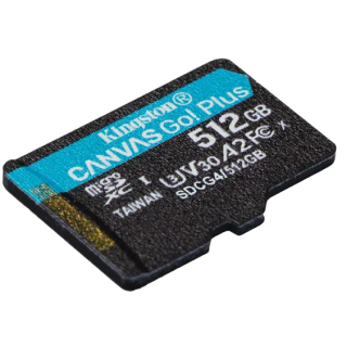 Kingston Canvas Go Plus G4 MicroSDXC Memory Card 512GB (SDCG4/512GBSP)