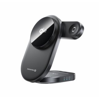 Swissten MagBase 3in1 Foldable Wireless Qi2 Charger (MagSafe compatible) (22055570)