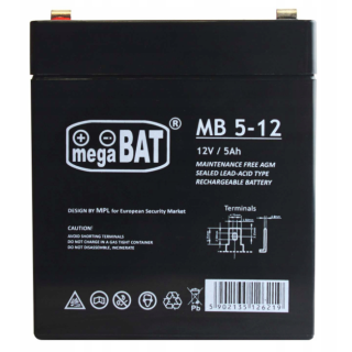 MegaBat MB 5-12 Battery for UPS (VRLA-MB 5-12)