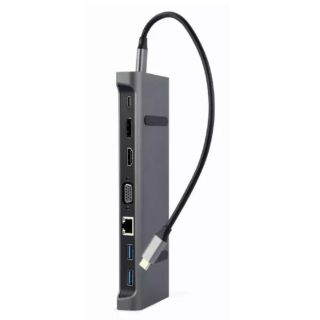 Gembird USB Type-C 9in1 Docking station (A-CM-COMBO9-02)