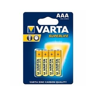 Varta AAA SuperLife Zinc Carbon Battery 4pcs (4008496676187)