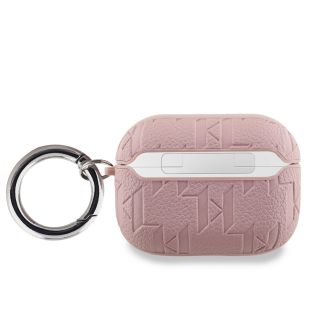Karl Lagerfeld PU Embossed Karl Head Case for AirPods Pro / Pink (KLAPPGKIPP)