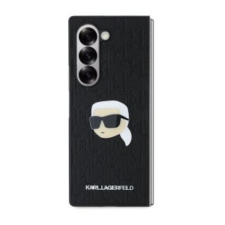 Karl Lagerfeld PU Saffiano Monogram Karl Head Case for Samsung Galaxy Z Fold 6 / black (KLHCZFD6PGKSKIHK)