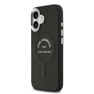 Karl Lagerfeld PU RSG Logo MagSafe Case for iPhone 17 / black (KLHMP17SPSKRSGEK)