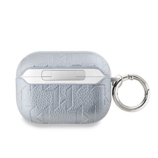 Karl Lagerfeld PU Embossed Karl Head Case for AirPods Pro 2 / Silver (KLAP2PGKIPS)