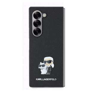 Karl Lagerfeld PU Saffiano Karl and Choupette Case for Samsung Galaxy Z Fold 6 / black (KLHCZFD6SAPKCNPK)