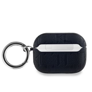 Karl Lagerfeld PU Embossed Karl Head Case for AirPods Pro / Black (KLAPPGKIPK)