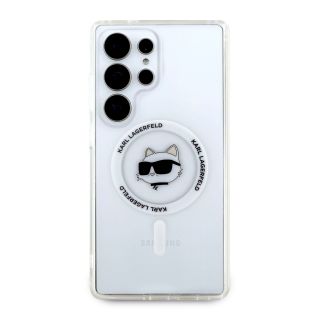 Karl Lagerfeld IML Choupette Head MagSafe Case for Samsung Galaxy S25 Ultra / Transparent (KLHMS25LHLSCHH)