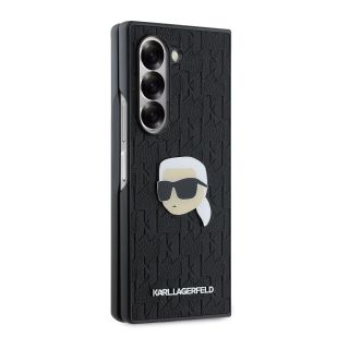 Karl Lagerfeld PU Saffiano Monogram Karl Head Case for Samsung Galaxy Z Fold 6 / black (KLHCZFD6PGKSKIHK)