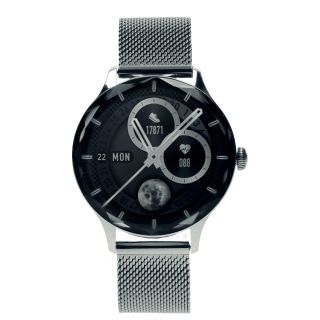 Garett Smartwatch Viva Silver steel AMOLED / IP67 / Find your phone / Music playback control (VIVA_SVR_STL)