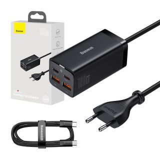 Baseus GaN3 Charger 2x USB-C / 2x USB / 100W (CCGP000101)