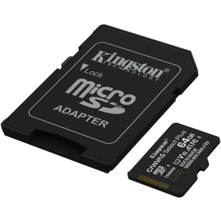 Kingston Micro SDXC UHS-I Memory Card 64GB (SDCS3/64GB)