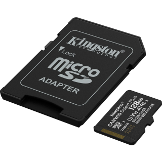 Kingston Select Plus Gen3 microSDXC Class 10 / UHS-I Memory Card Class 128GB (SDCS3/128GB)