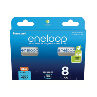 Panasonic BK-3MCDE/8BE Rechargeable Batteries AA (BK-3MCDE/8BE)