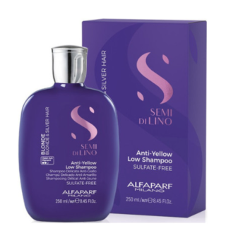 Alfaparf Milano Semi Di Lino Blonde Intense Anti-Yellow Low Shampoo 250ml (8022297133362)