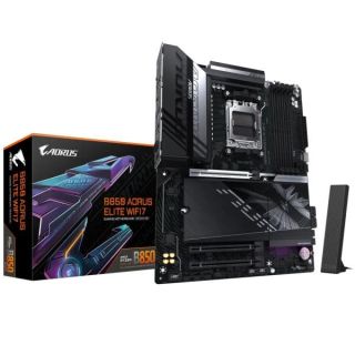 Gigabyte B850 A Elite WF7 Motherboard AMD AM5 / B850 / DDR5 4×DIMM / ATX / Wi-Fi 7 / 2.5 GbE (B850AELITEWF7)