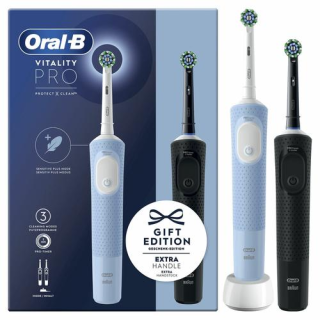 Oral-B Vitality Pro Duo Electric Toothbrush set of 2 (4210201446514)