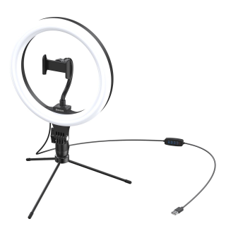 SBS TESELFIERING8 Phone Stand with 8-inch LED Ring Light and Tripod (TESELFIERING8)
