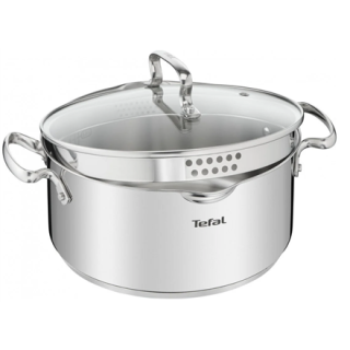 Tefal Duetto Plus Steel Pot with Draining Lid 18cm (G7194355)