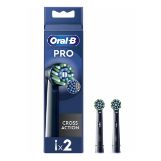 Oral-B EB50BRX-2 Cross Action Pro Toothbrush heads for adults (EB 50-2 BLK)