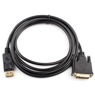 RoGer DisplayPort to DVI Cable 1,8m / DVI-D (Dual Link) (RO-DP2DVI-1.8M)