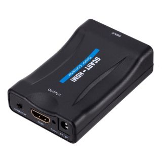 RoGer Adapter to Transfer SCART to HDMI Signal (+Audio) Black (RG-SCART-HDMI-CON-BK)