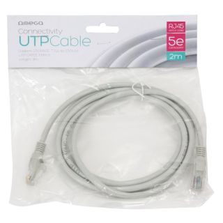Omega LAN Cable / 5e cat / RJ45 / 2m / Grey (OPC5U2)