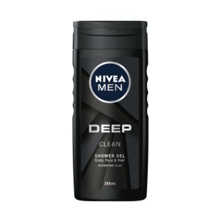 Nivea Men Deep Clean Shower Gel 250ml (9005800298764)