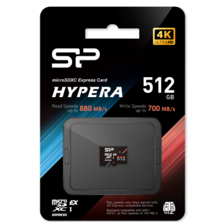 Silicon Power Hypera Express microSDXC Memory Card 512GB (SP512GBSTEI31V10)
