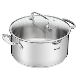 Tefal Duetto Plus Steel Pot with Draining Lid 18cm (G7194355)