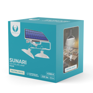 Forever Light SUNARI Solar Double Lamp LED / FLS-80 / 6W / 520lm / 4500K / 5500mAh (RTV100385)