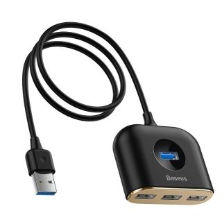 Baseus Square Round USB Adapter 1x USB 3.0 / 3x USB 2.0. / 1m (CAHUB-AY01)