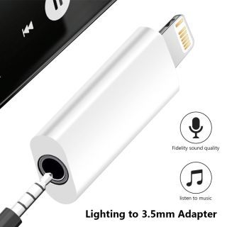 RoGer AUX Adapter Lightning - 3.5mm (RO-AUX-LIGHT-3.5MM-WH)